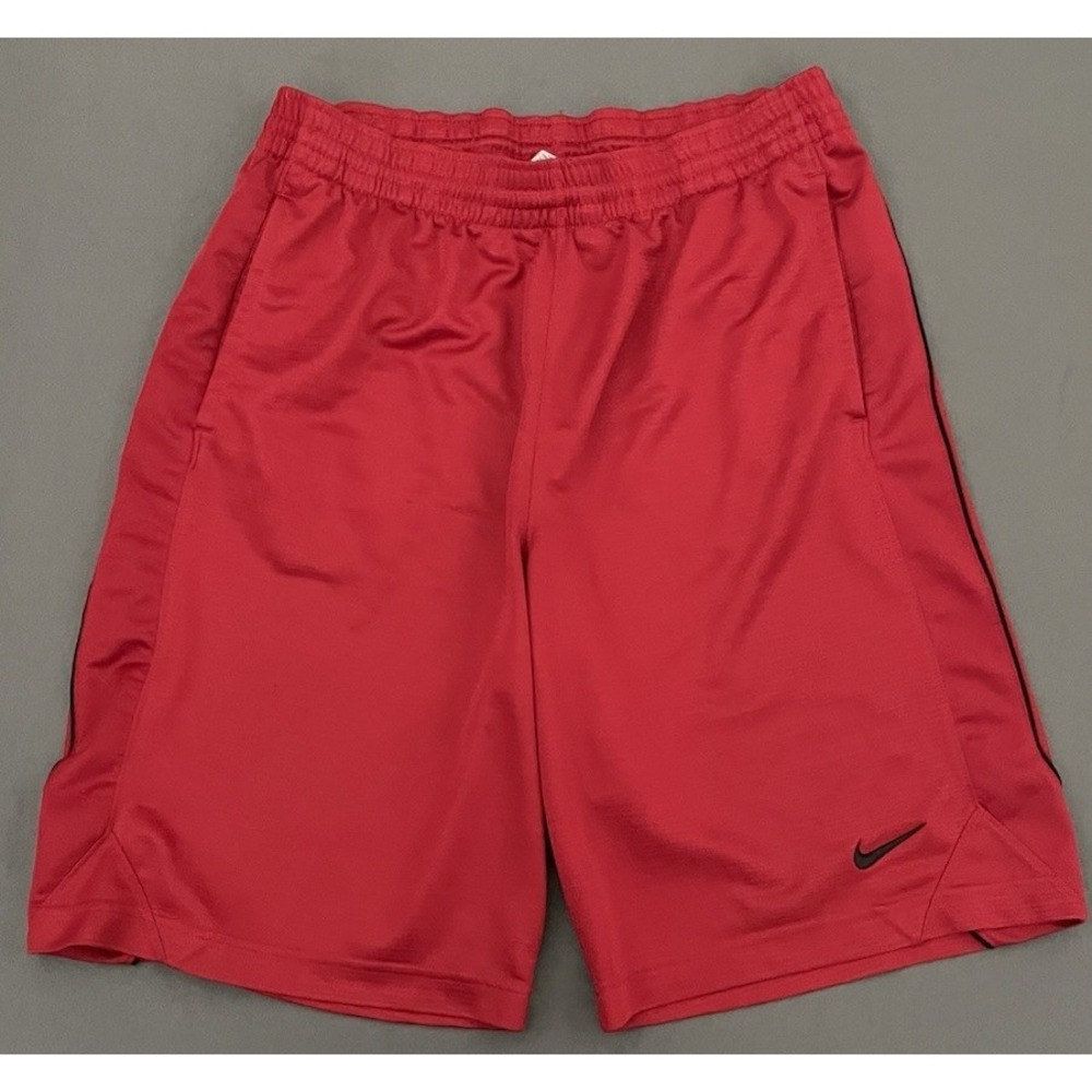 Nike Dri-Fit Basketball Mens Size Medium Red 11-Inch‎ Athletic Shorts Pockets